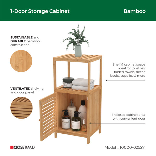 ClosetMaid Solid Wood Freestanding Bathroom & Reviews Wayfair